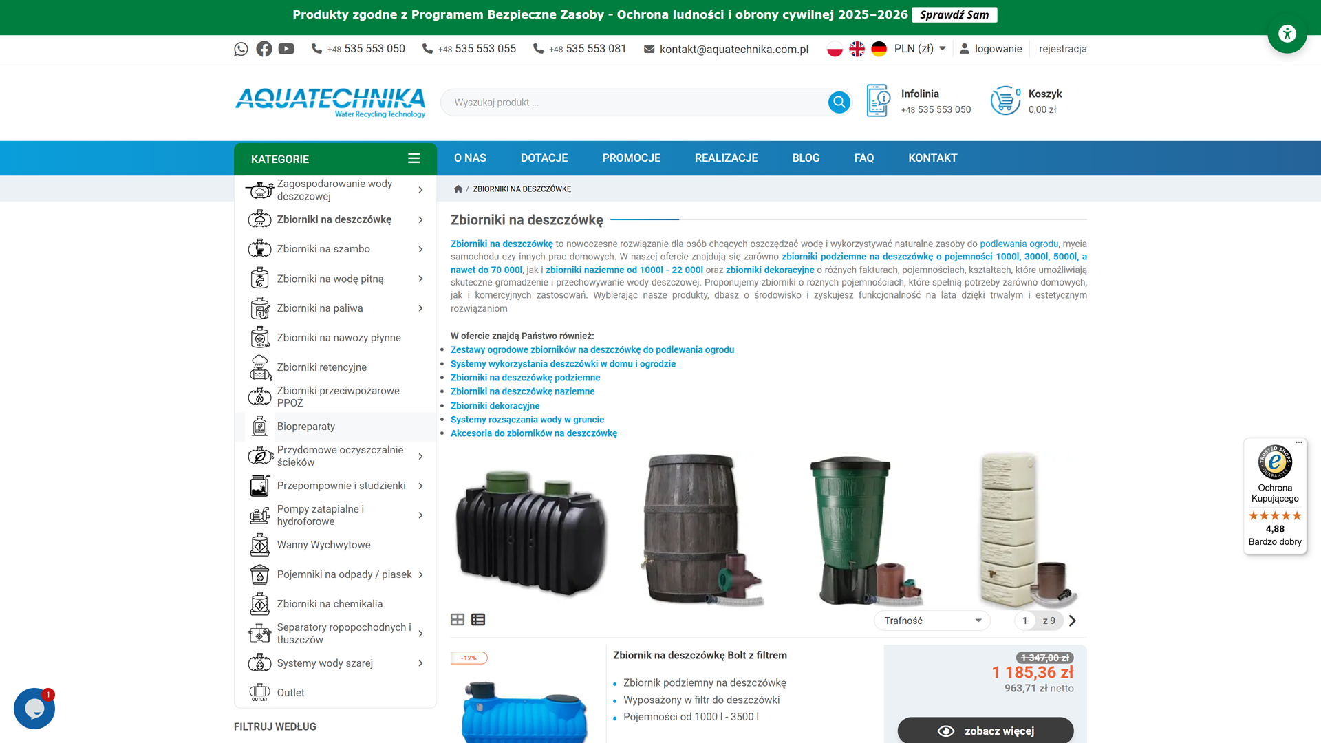 Zbiorniki na wodę deszczową w ogrodzie - realne oszczędności wody podczas sezonu letniego