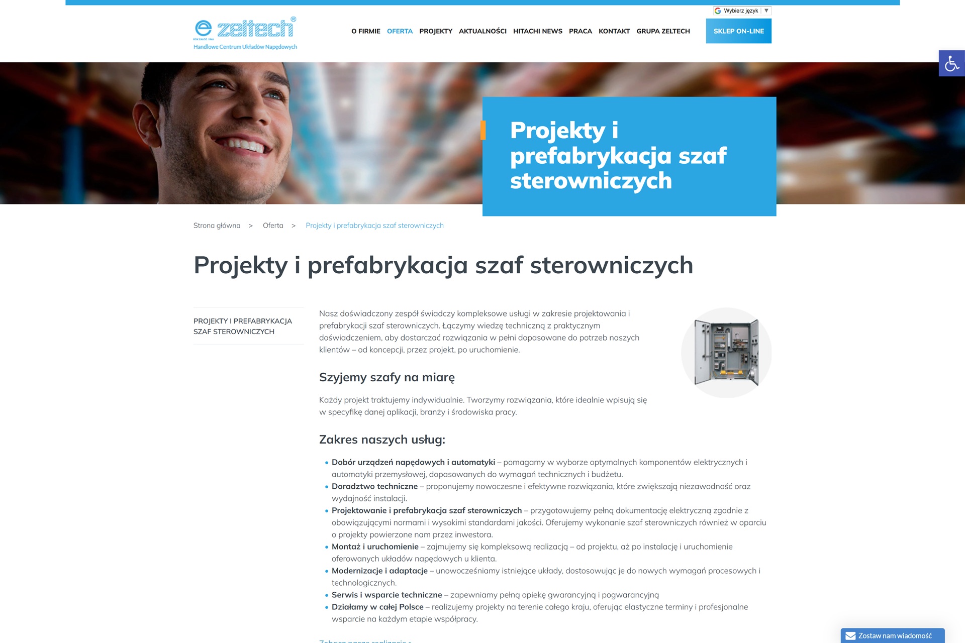Jak wybrać firmę oferującą prefabrykację szaf sterowniczych?