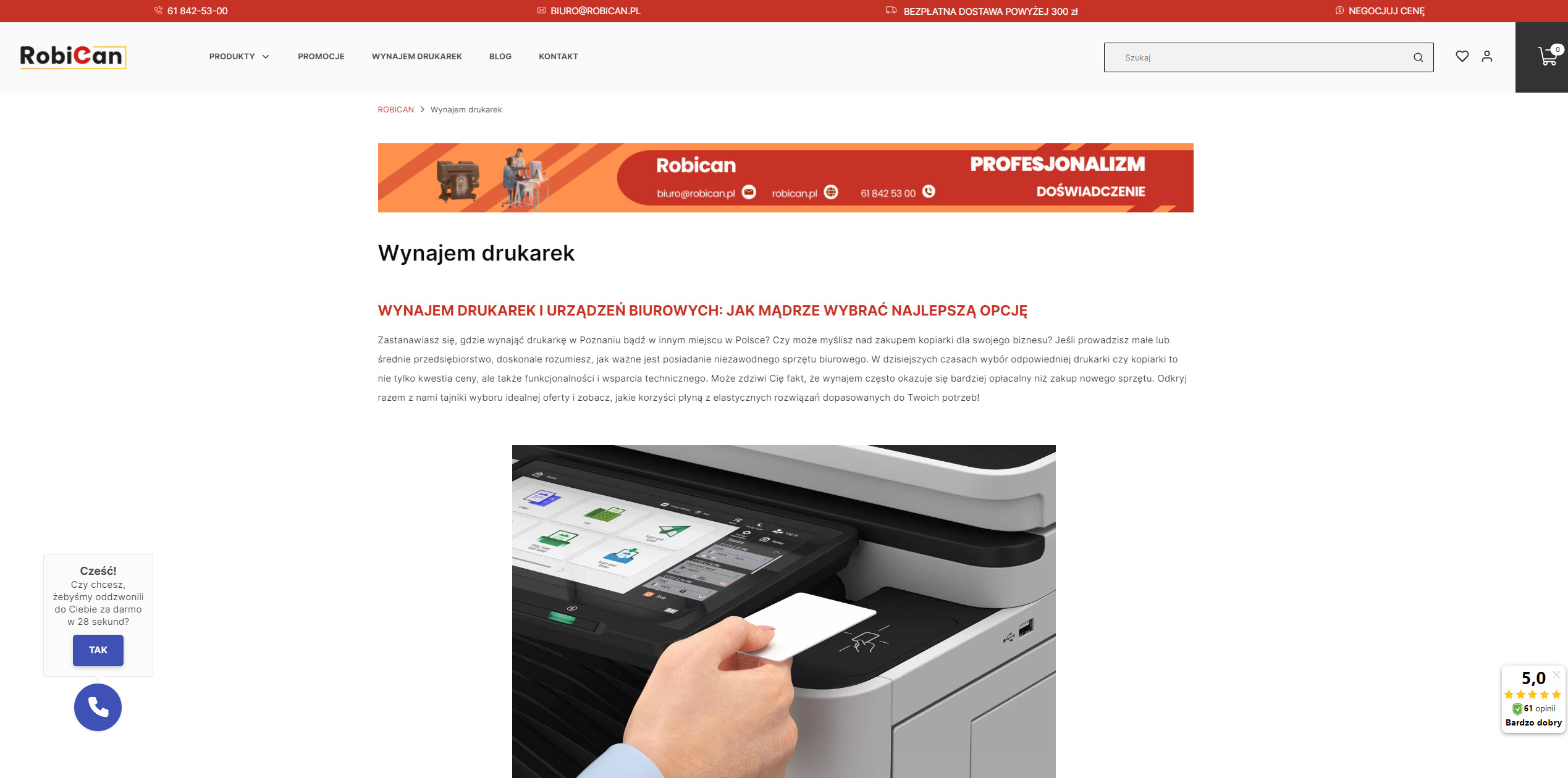 Wynajem drukarek w Poznaniu - rozwiązanie dla firm, które chcą ograniczyć koszty druku