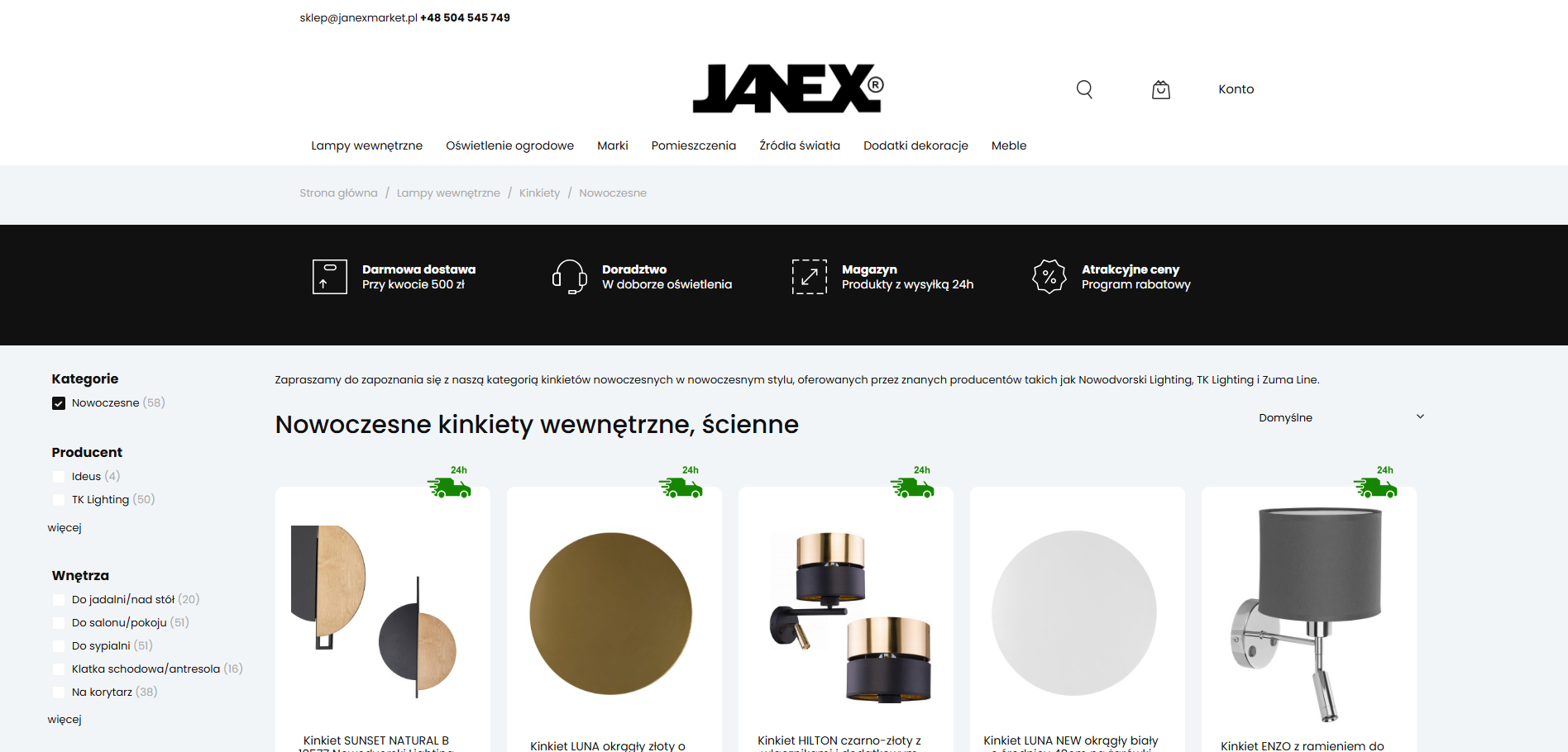 Nowoczesne kinkiety wewnętrzne do łazienki - jak połączyć design z funkcjonalnością