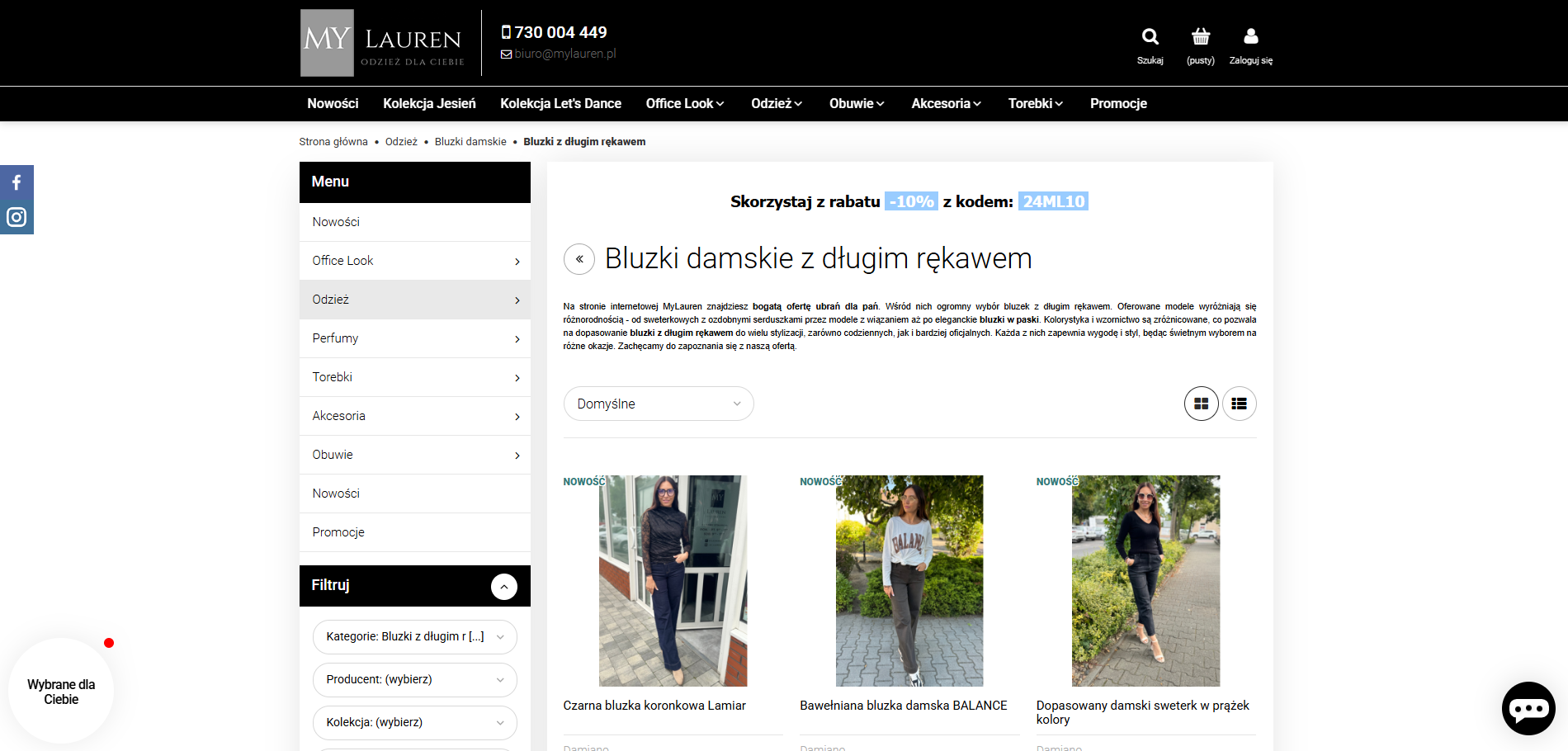 Najmodniejsze bluzki damskie z długim rękawem 2025 - przegląd trendów
