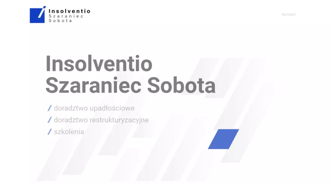 Zrzut ekranu strony Kancelaria prawna Kraków - Insolventio Szaraniec Sobota S.A.
