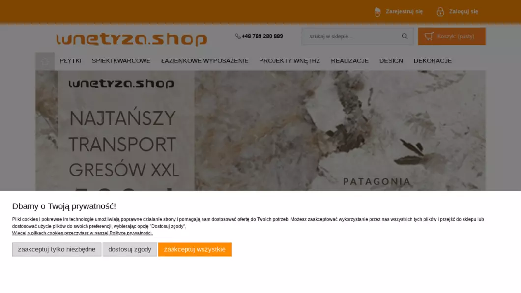 Zrzut ekranu strony Wyposażenie łazienek - Wnetrza Shop