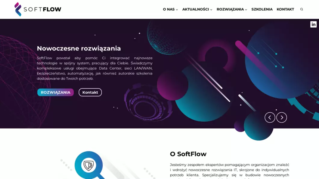 Zrzut ekranu strony SoftFlow