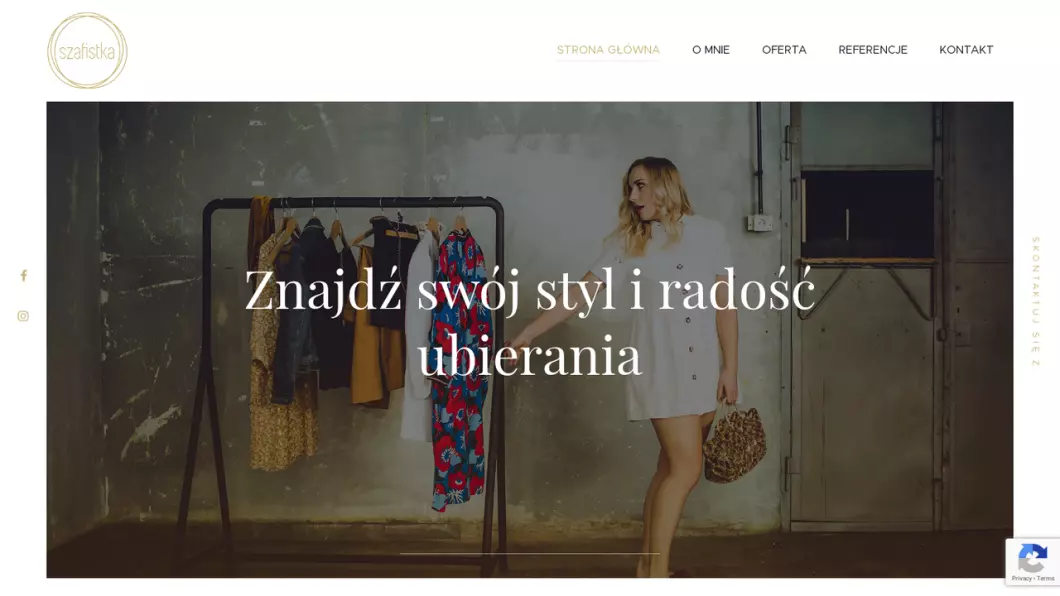Zrzut ekranu strony Osobista stylistka Poznań - Karolina Borysiak